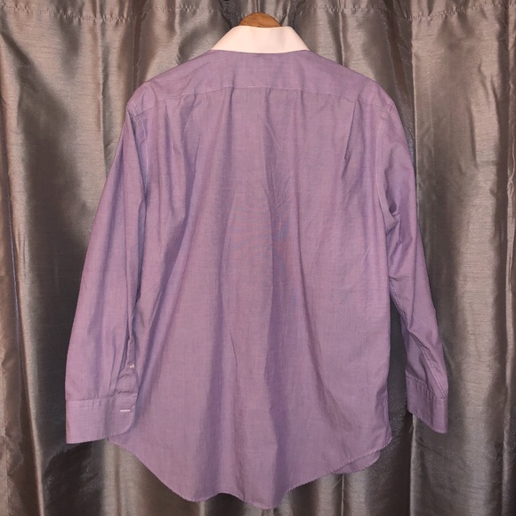 Ralph Lauren Contrast Collar Shirt, Purple 16.5 - Picture 2 of 4
